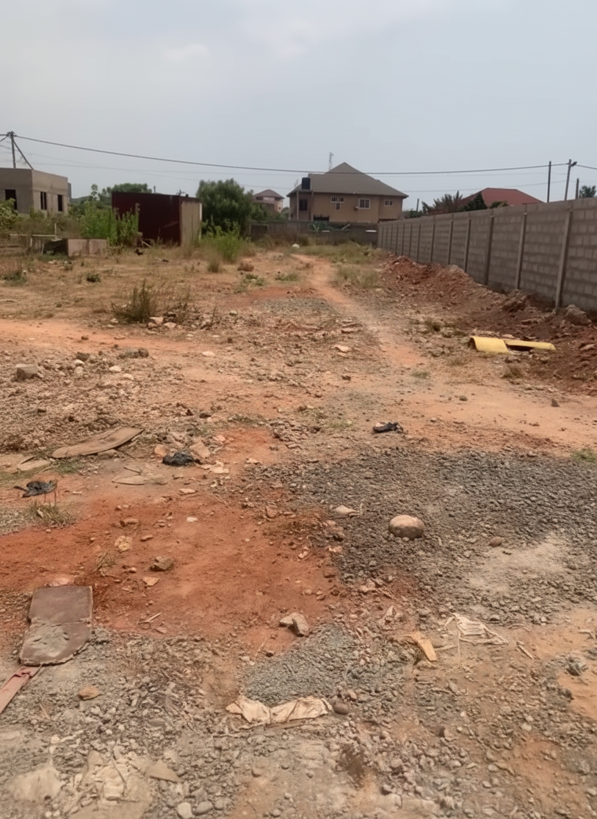 Prime Roadside Commercial Land For Sale at Tema Community 25