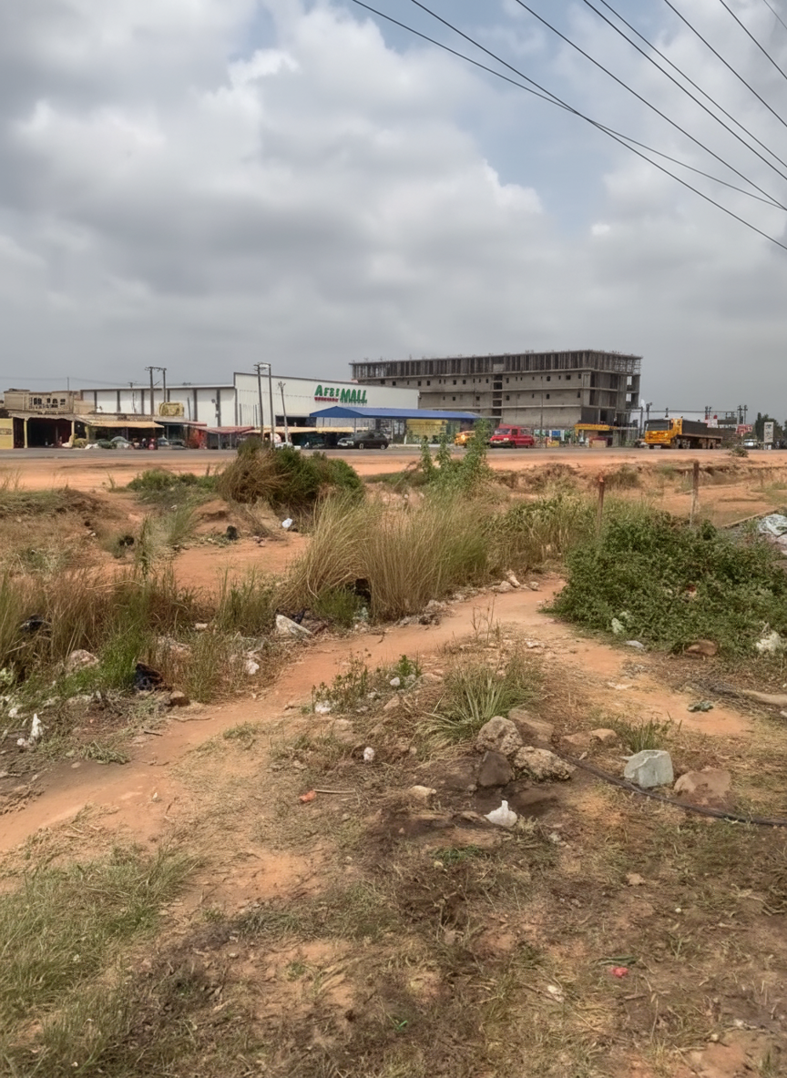 Prime Roadside Commercial Land For Sale at Tema Community 25