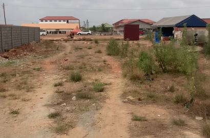 Prime Roadside Commercial Land For Sale at Tema Community 25