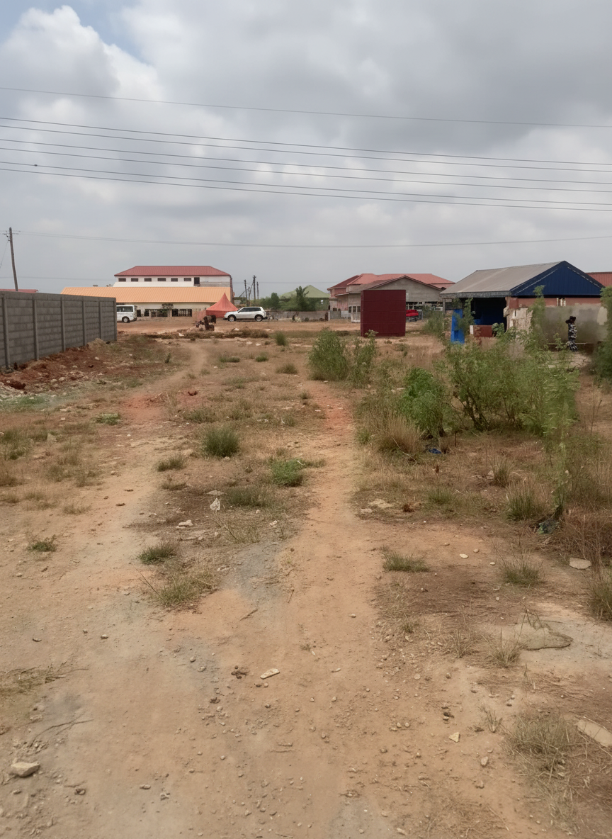 Prime Roadside Commercial Land For Sale at Tema Community 25