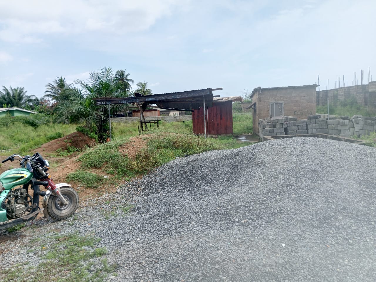 3 Plots of Roadside Land For Sale at Adjen Kotoku