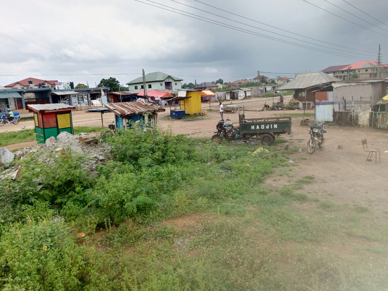 3 Plots of Roadside Land For Sale at Adjen Kotoku