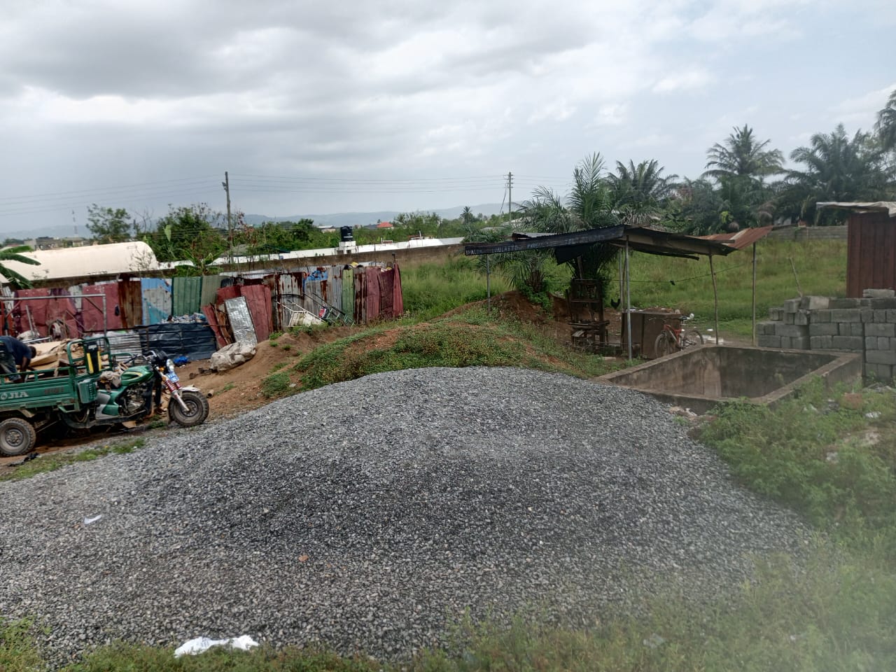 3 Plots of Roadside Land For Sale at Adjen Kotoku