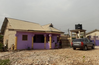 A plot of Land With Two Bedrooms House for Sale At Olebu off Ablekuma Pokuase Road