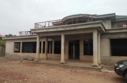 An Uncompleted 6 Bedroom House with Two Bedroom Staff Quarters for Sale