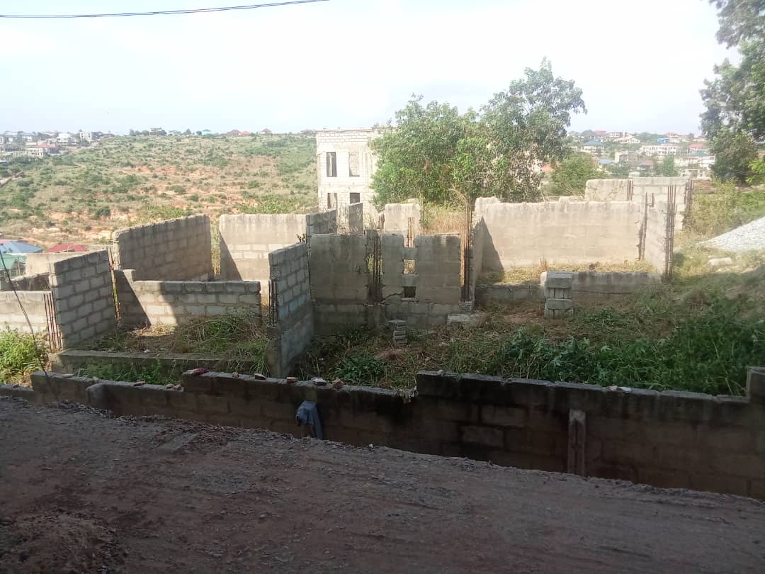 1 Plot of Land with Uncompleted Structure For Sale at Weija Aplaku 