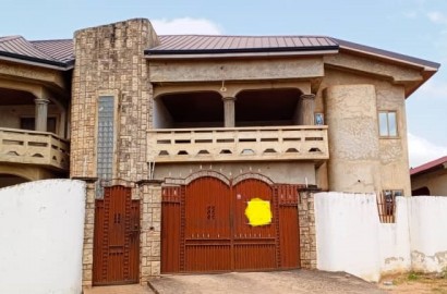 Eight 8-Bedroom Storey House with Two Bedroom Boys Quarters for Sale at Pokuase