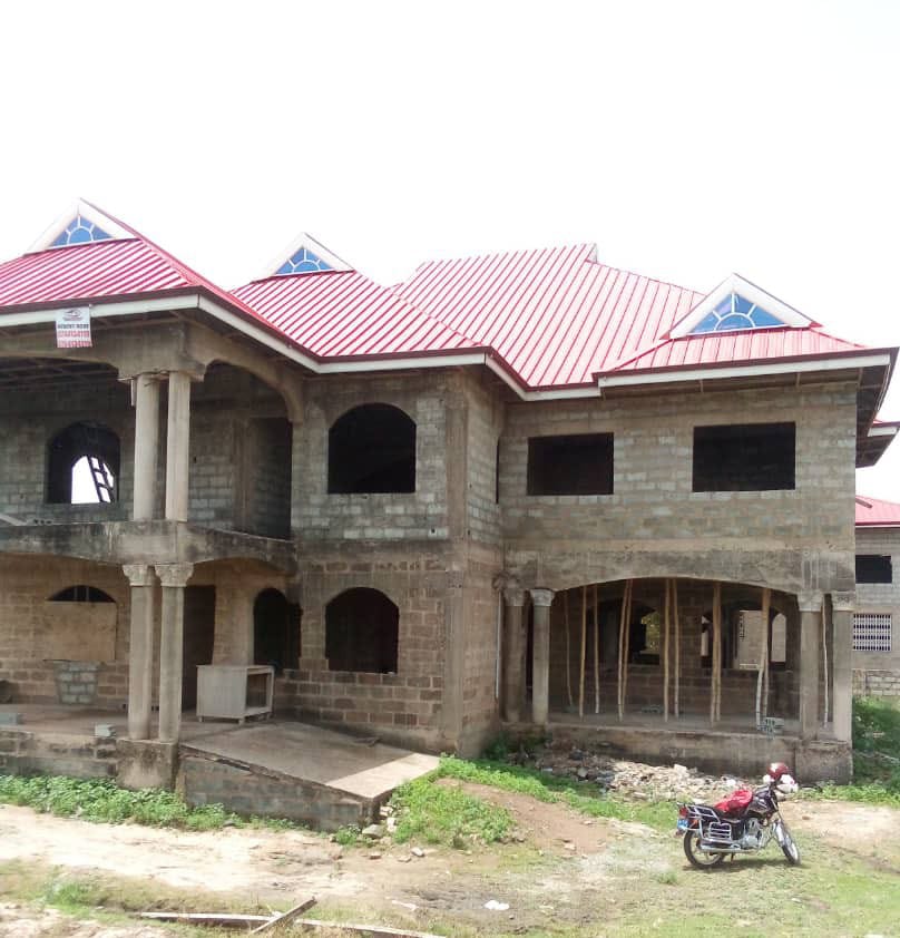Eight (8) Bedrooms Uncompleted Storey Building for Sale At Oyibi