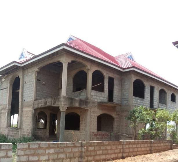 Eight (8) Bedrooms Uncompleted Storey Building for Sale At Oyibi