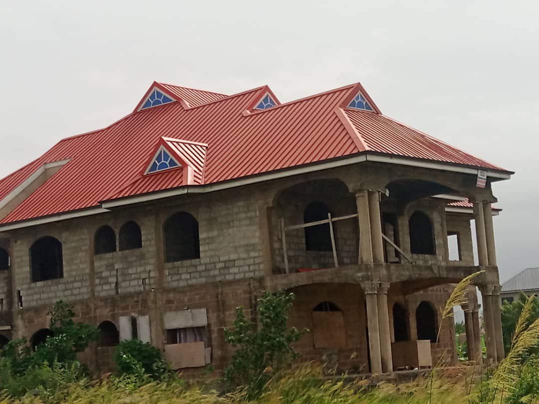 Eight (8) Bedrooms Uncompleted Storey Building for Sale At Oyibi