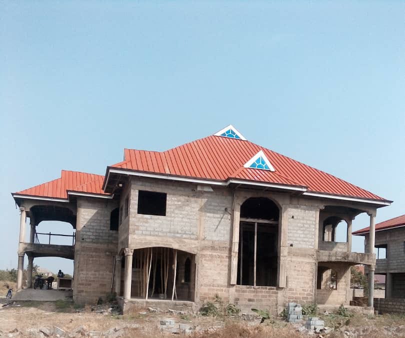 Eight (8) Bedrooms Uncompleted Storey Building for Sale At Oyibi