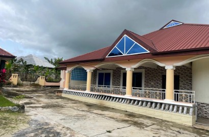 Eight (8) Bedroom House on 2 Plots of Land For Sale at New Edubease Adansi-Anweaso