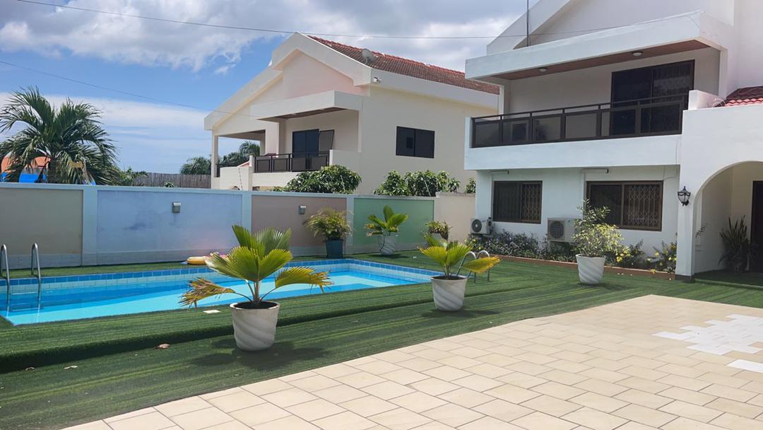 Executive Seven 7-Bedroom House With Two 2-Bedroom Boys Quarters for Rent at East Legon