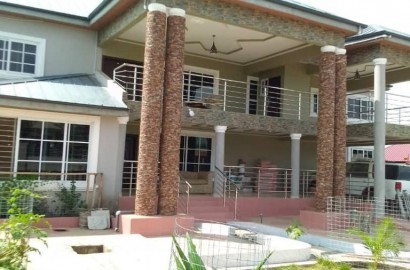 Five (5) Bedroom House with Staff Quarters For Sale at Amasaman