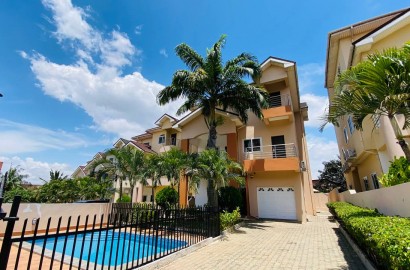 Five (5) Bedroom Townhouse with Boys' Quarters For Rent in a Gated Community at Cantonments