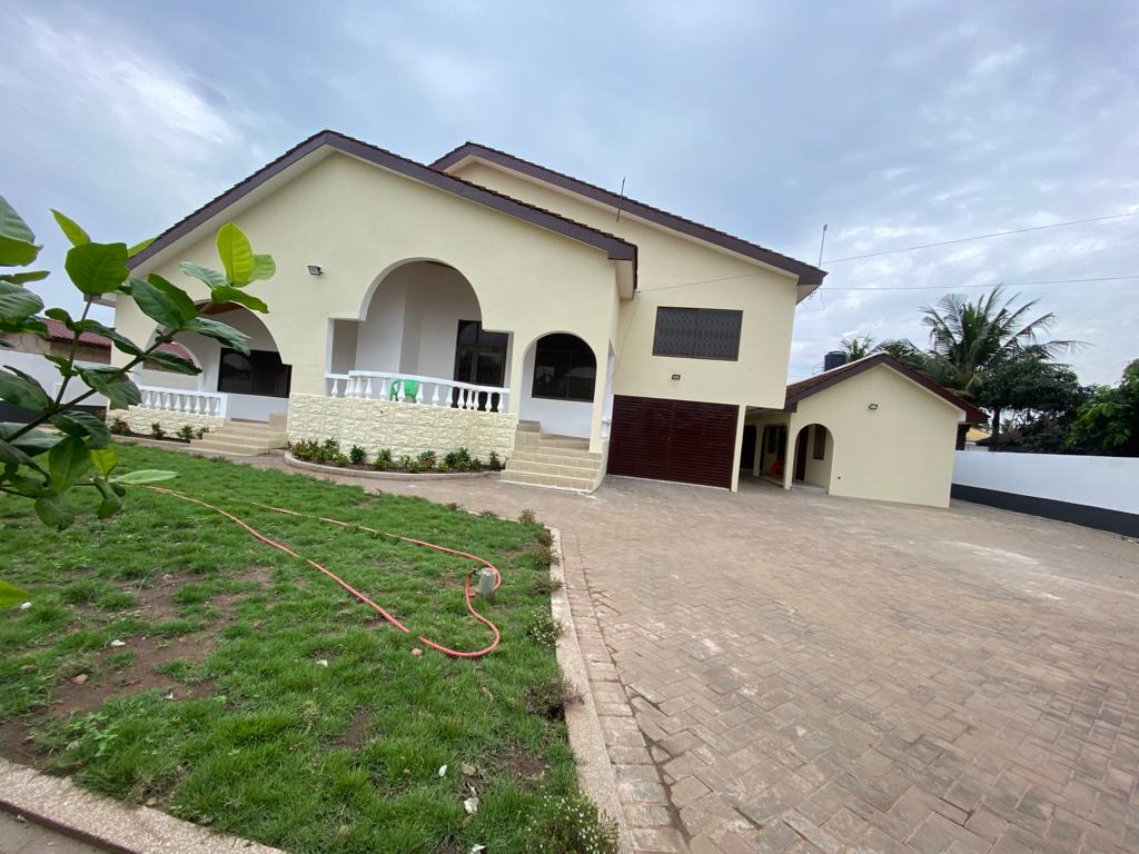 Four (4) Bedroom House With 2 Bedroom Boys Quarters for Rent at Spintex