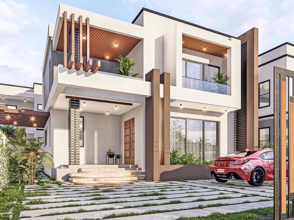 Four 4-Bedroom Townhouse for Sale At Lashibi