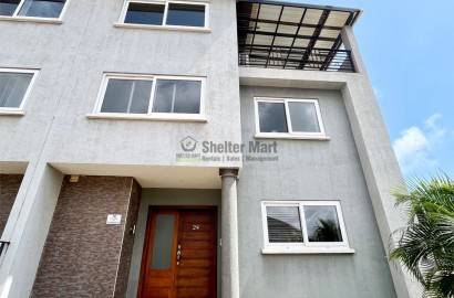 Four (4) Bedroom UnFurnished Townhouse for Rent at Cantonments 