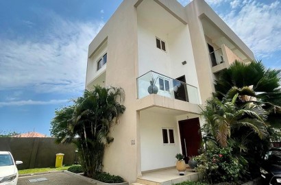 Four (4) Bedroom Fully Furnished Townhouse with Staff Quarters For Rent at Cantonments