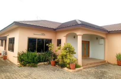 Four (4) Bedroom House with Boys Quarters For Rent at East Legon