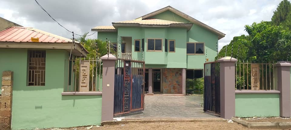 Four (4) Bedroom House with Boys Quarters For Sale at Pokuase Afiaman