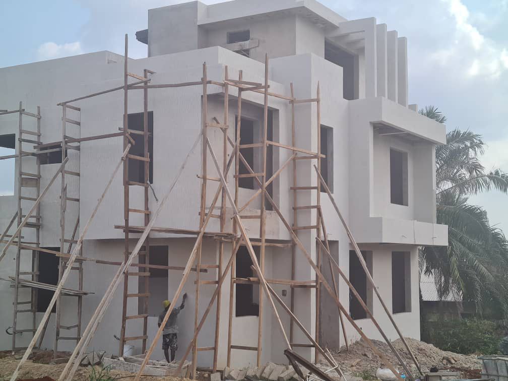 Four (4) Bedroom Semi-finished House for Sale at Odeneho Kwadaso-Kumasi