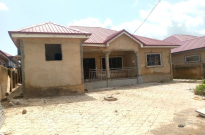 Uncompleted Four (4) Bedroom Townhouse for Sale at Amasaman