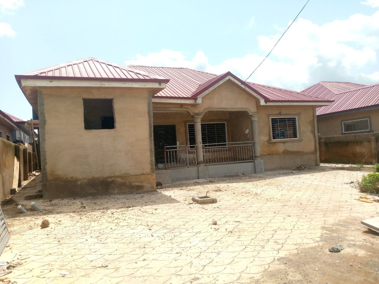 Uncompleted Four (4) Bedroom Townhouse for Sale at Amasaman