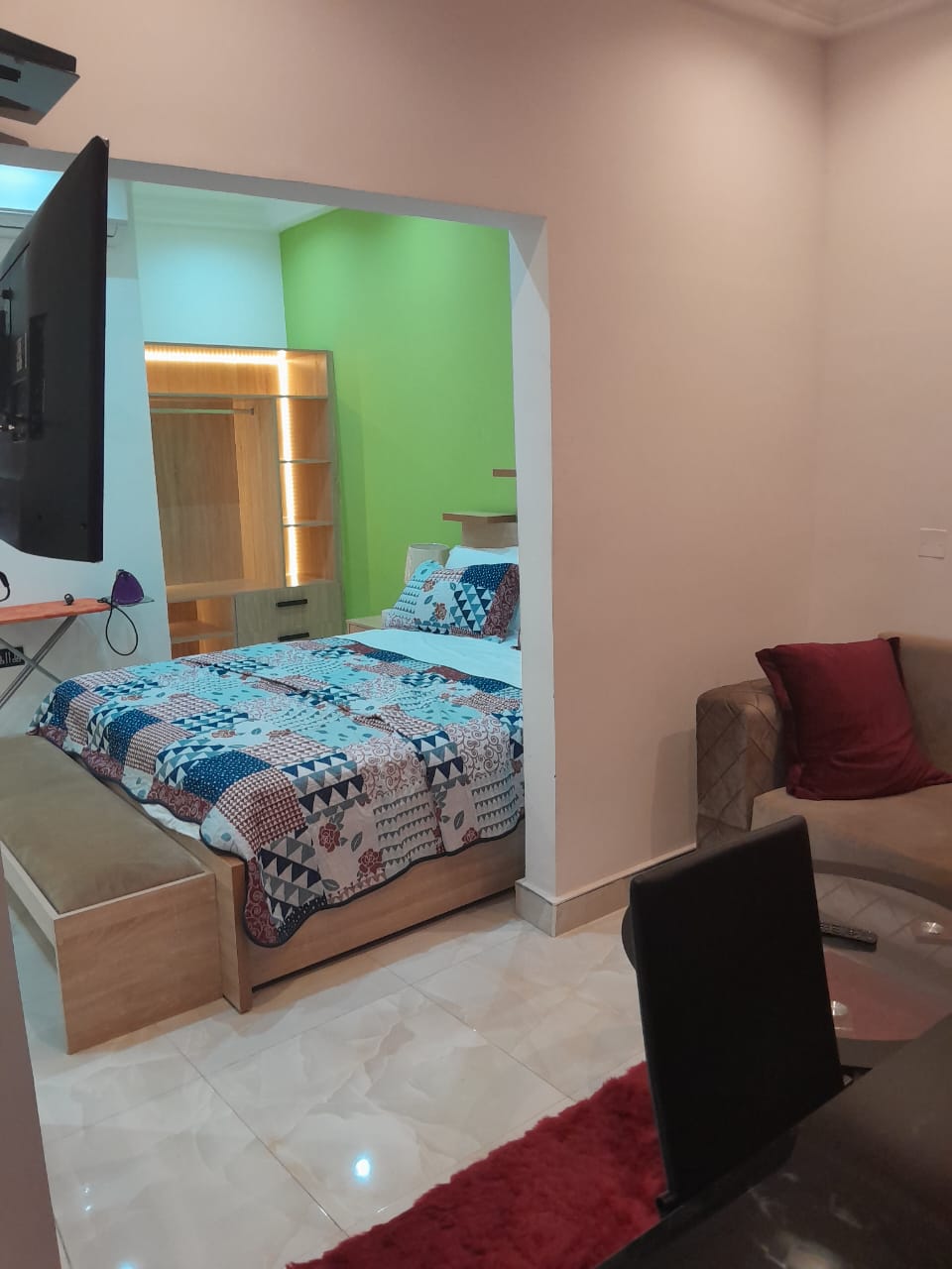 Fully Furnished One 1-Bedroom Apartment for Rent at East Legon