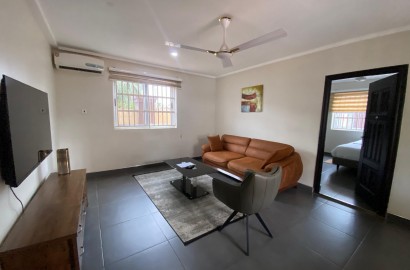 Fully Furnished One (1) Bedroom Apartment For Rent at Spintex