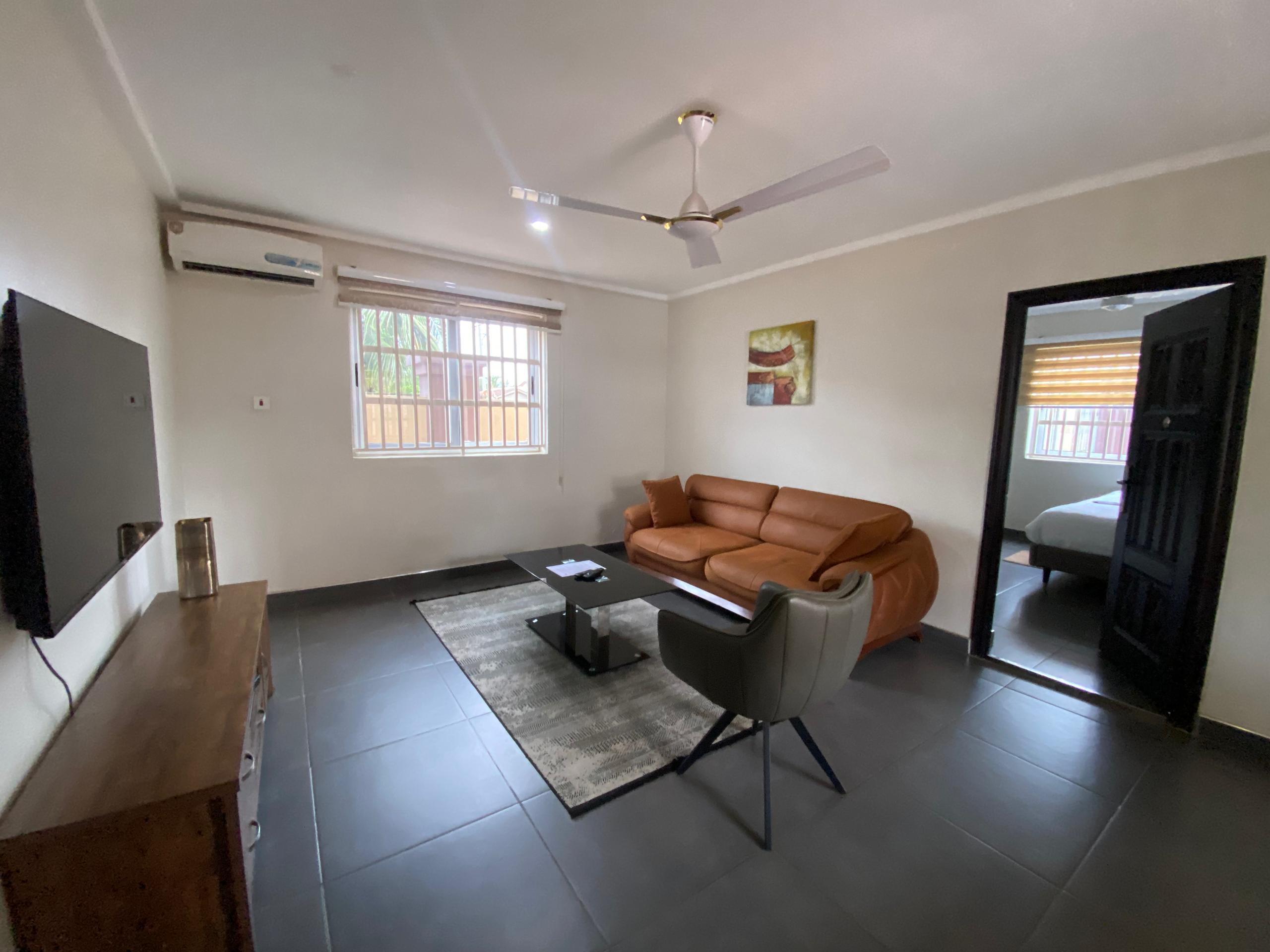 Fully Furnished One (1) Bedroom Apartment For Rent at Spintex