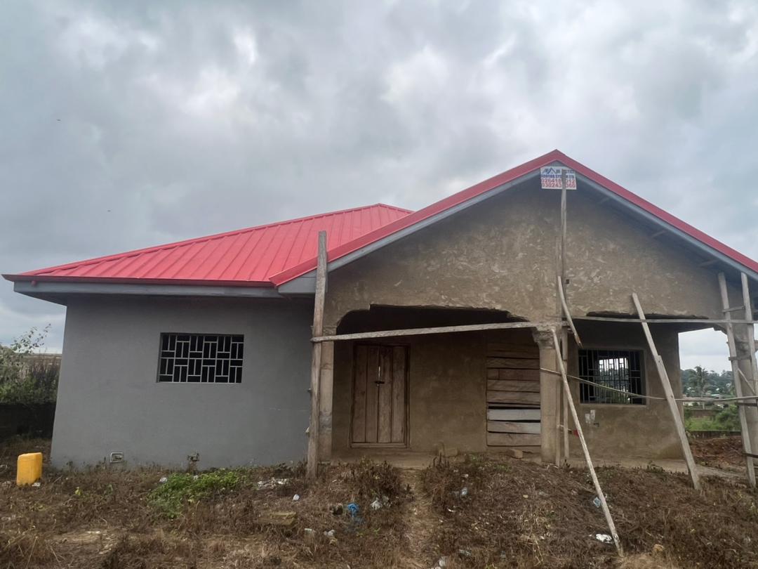 Uncompleted Three 3-Bedroom House for Sale in Amasaman