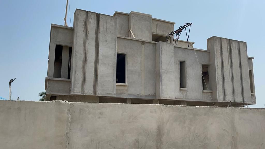 Uncompleted Five (5) Bedroom House with a Penthouse For Sale at Kasoa American Down
