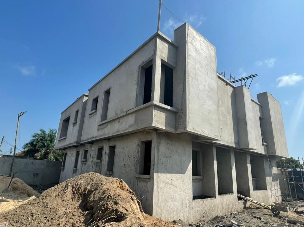 Uncompleted Five (5) Bedroom House with a Penthouse For Sale at Kasoa American Down