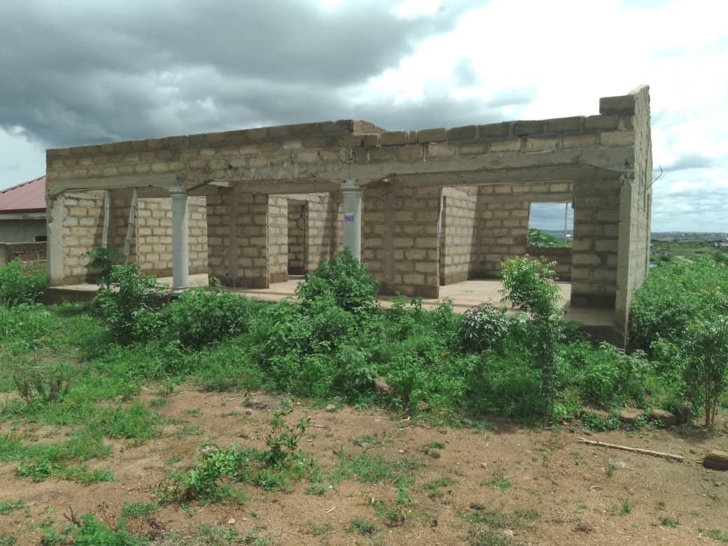 Land with House Foundation For Sale at Kasoa Millenium City