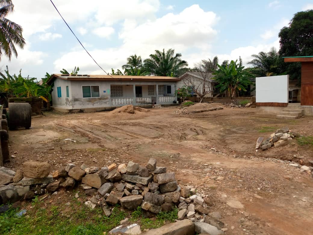 Land with a 3-bedroom Old House for Sale At Haatso