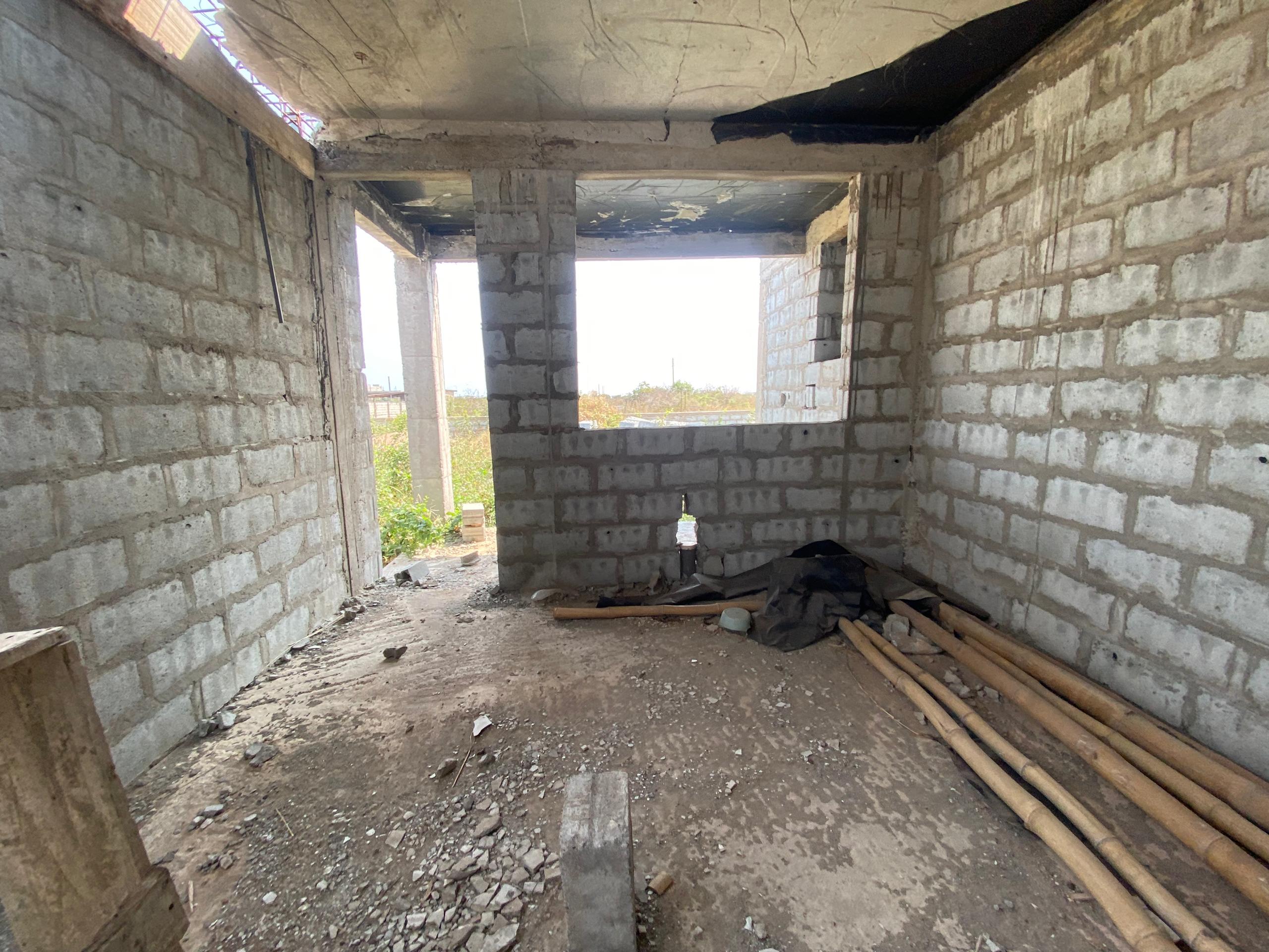 Land with Uncompleted 4 Bedroom Storey For Sale at Prampram