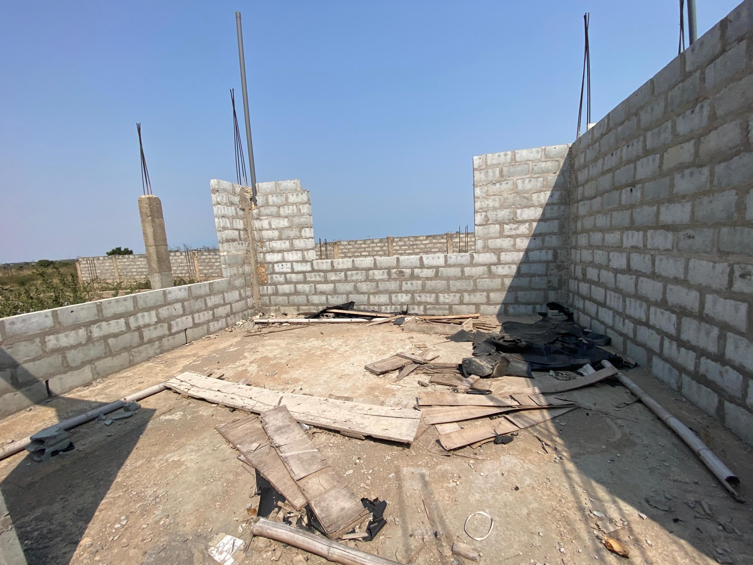 Land with Uncompleted 4 Bedroom Storey For Sale at Prampram