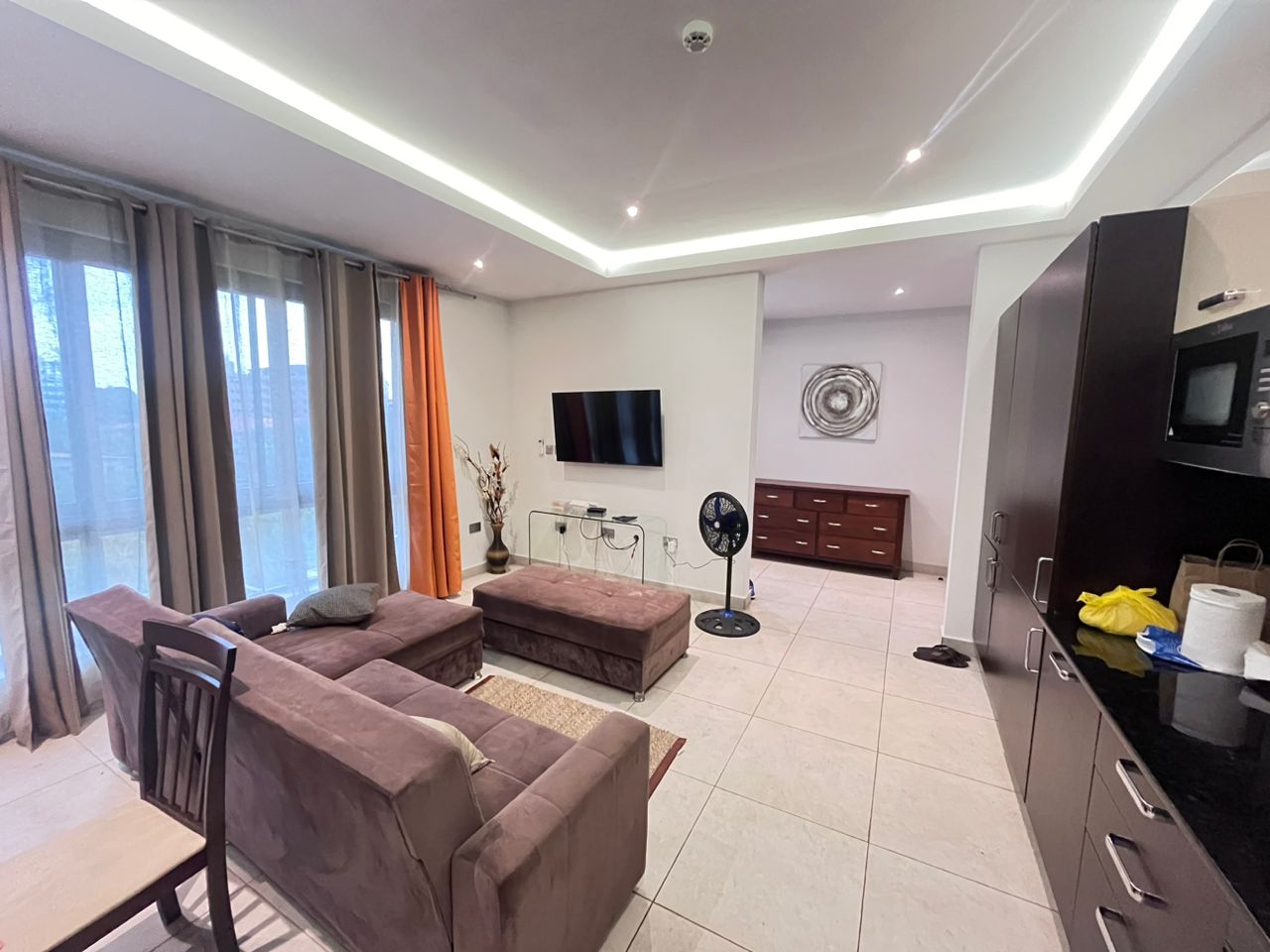 Modern One 1-Bedroom Fully Furnished Apartment for Rent at East Legon