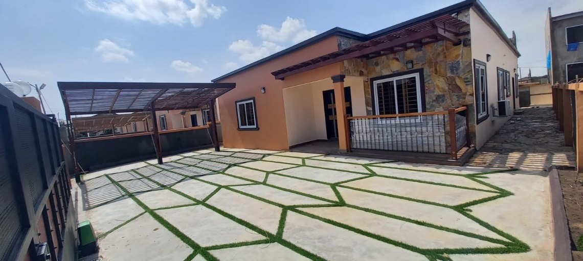 Newly Built Three 3-Bedroom Bangalow Detached with Boy’s Quarters for Sale at Achimota
