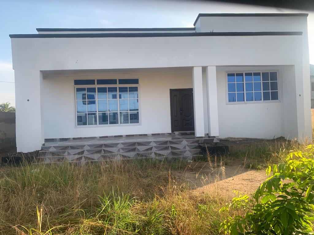 Newly Built Three 3-Bedroom House for Sale at Amasaman