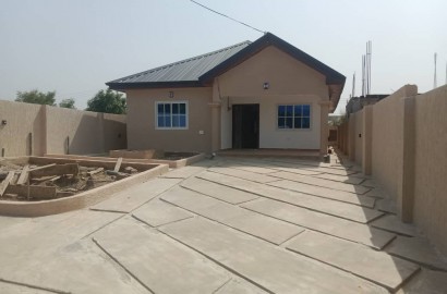 Newly Built Three 3-Bedroom House for Sale at Amasaman