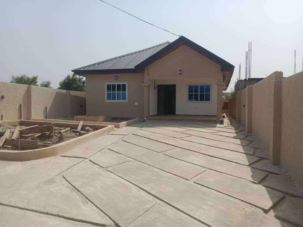 Newly Built Three 3-Bedroom House for Sale at Amasaman