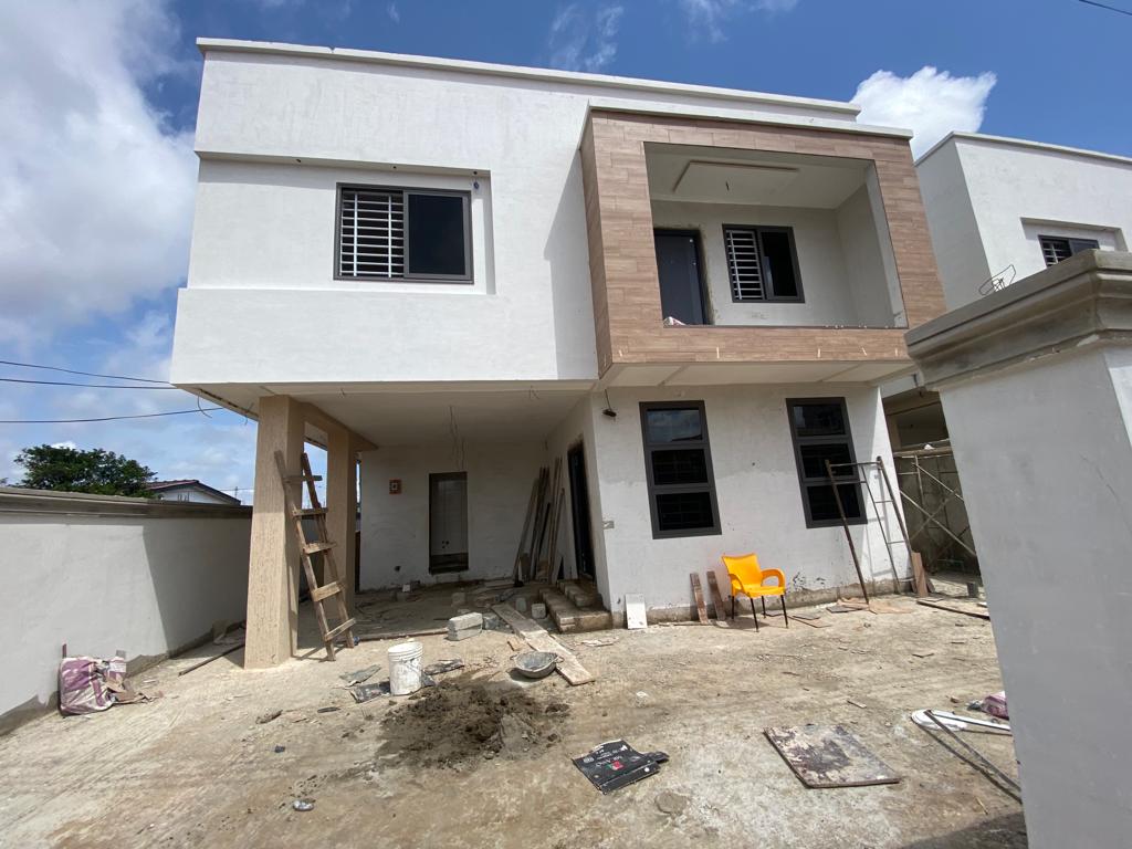 Newly Built Three 3-Bedroom House for Sale in Spintex