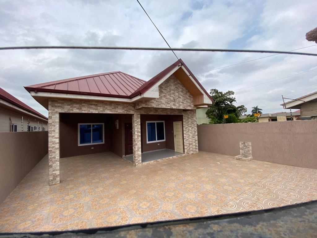 Newly Built Three 3-Bedroom Townhouse for Rent at Spintex