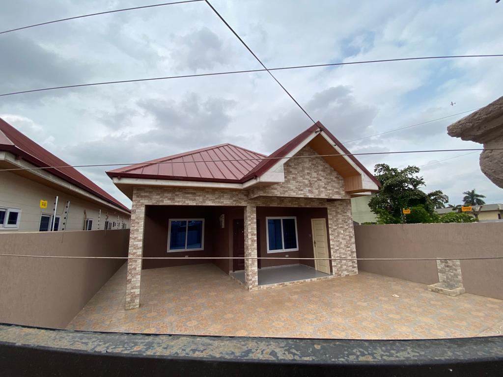 Newly Built Three 3-Bedroom Townhouse for Rent at Spintex