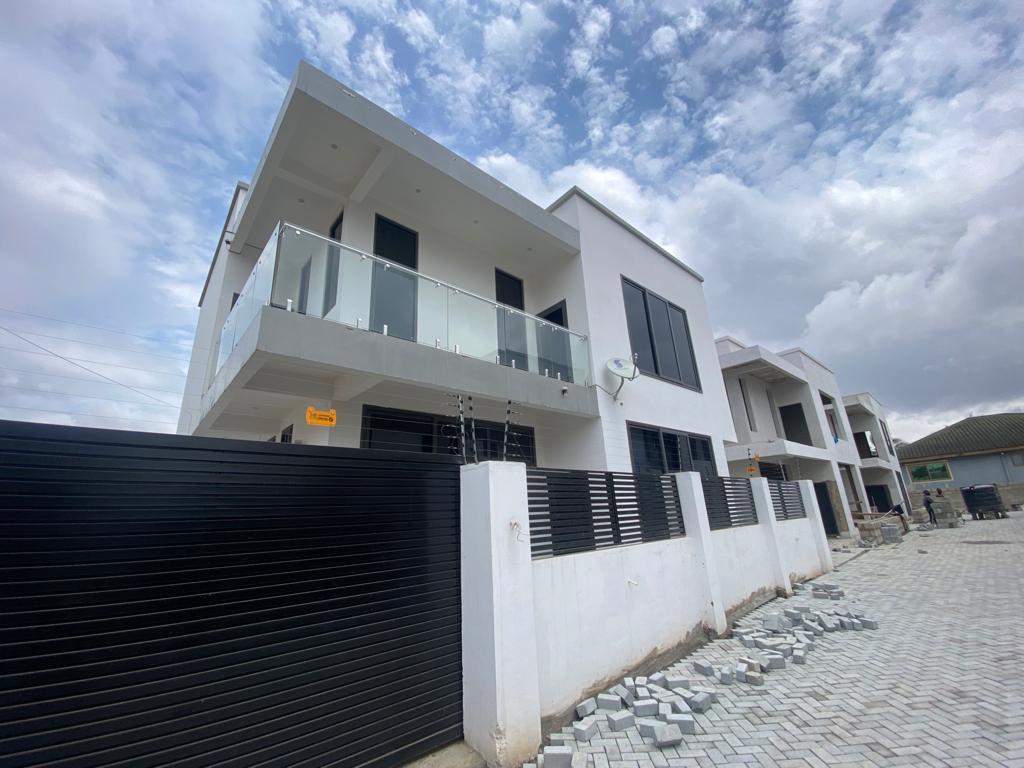 Newly Built Three 3-Bedroom Townhouse With 1 Boy's Quarter for Sale at Adjiringano