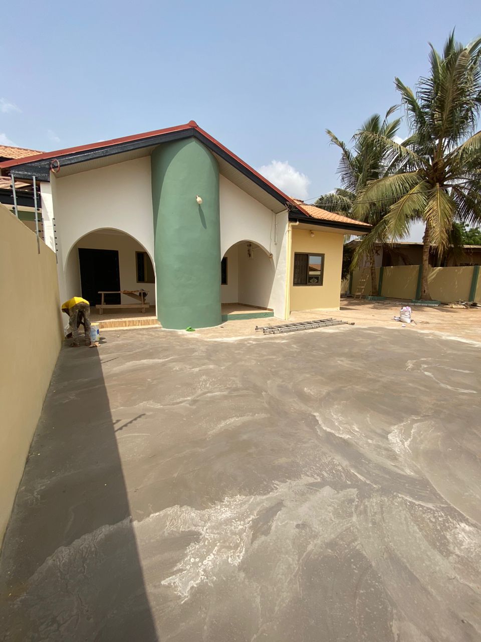 Newly Built Two 2-Bedrooms Self-Compound House For Rent at Adenta