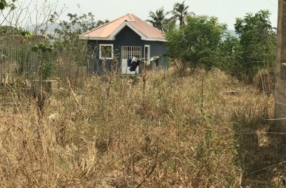  A plot of land with 1 Bedroom Self Contain for Sale At  Kasoa Toll Booth