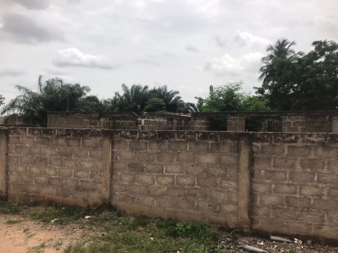 Plot of Land With Uncompleted Four 4-Bedroom House for Sale at Kpobiman